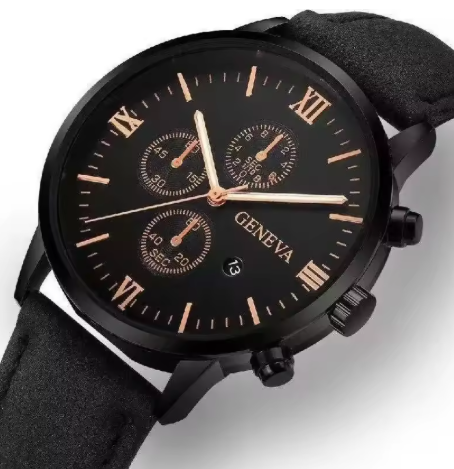 GENEVA Men's Chronograph Watch - Black
