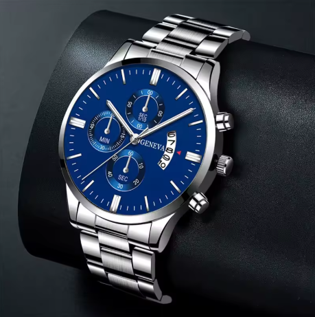 GENEVA Men's Chronograph Watch - Blue Dial